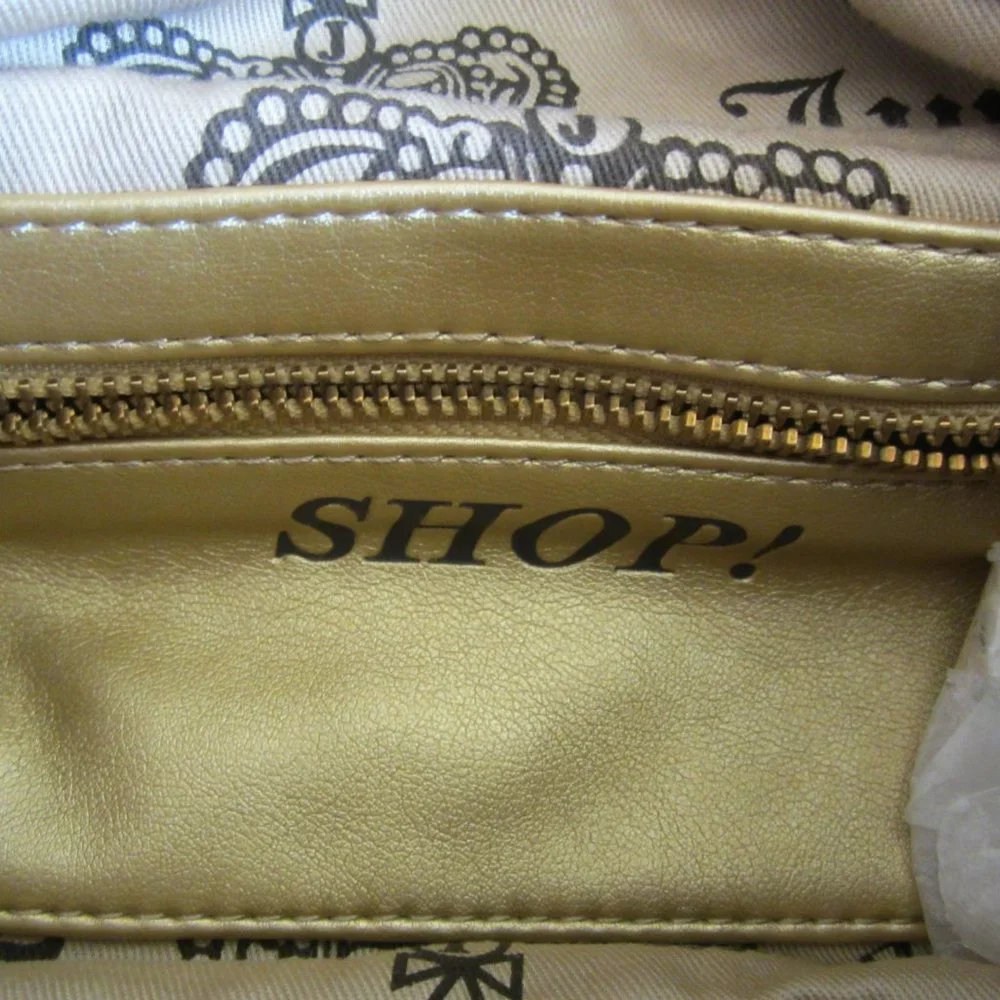 Juicy Couture Crown Brown Velvet Shoulder Hobo Bag - Picture 11 of 12